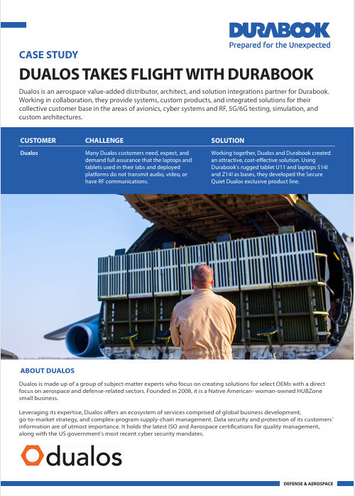 Durabook - Dualos Case Study for the need for 'Secure Quiet' line