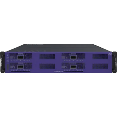 Front view of the VIAVI TestCenter D2 1.6T four-port OSFP test appliance